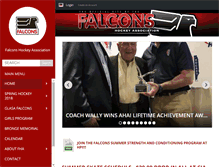 Tablet Screenshot of falconshockey.org